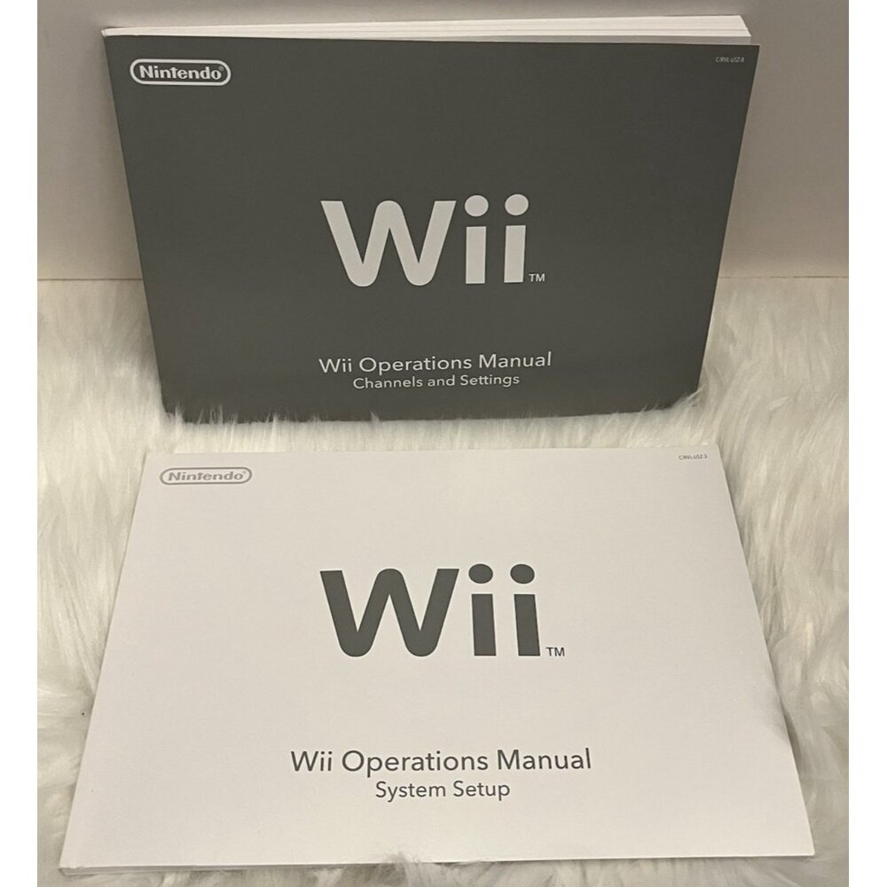 Wii Operations Manual System Set-up Channels and Settings BOOKS  ONLY